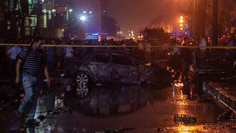 Egypt car crash sets off deadly explosion outside Cairo hospital