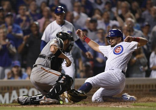 Bryant's HR in 8th gives Cubs wild 12-11 win over Giants